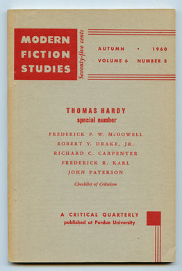 Modern Fiction Studies Autumn 1960