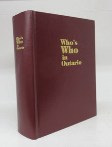 Who's Who in Ontario: A biographical record of the men and women of our time 1995-1999
