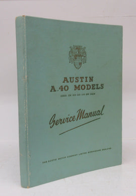 Austin A40 Models Service Manual, 1957