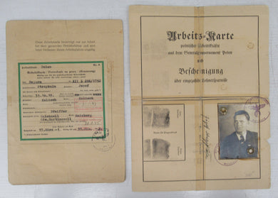 Travel documents for Josef Strzylkala 