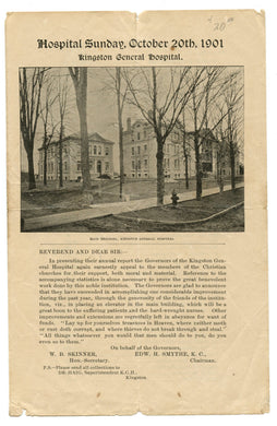 Hospital Sunday, October 20th, 1901 (leaflet)