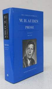 The Complete Works of W. H. Auden. Prose. Volume III: 1949-1955