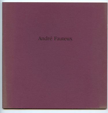 André Fauteux: Recent Sculpture September 16-October 4, 1989