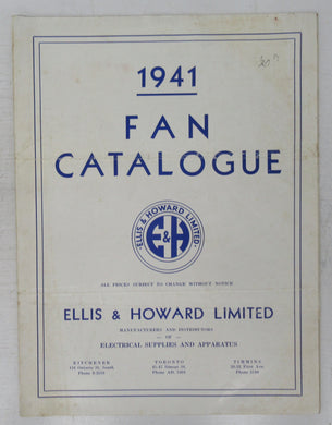 Ellis & Howard 1941 Fan Catalogue