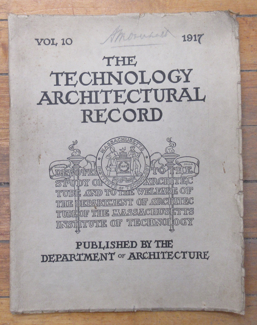 The Technology Architectural Record, 1917