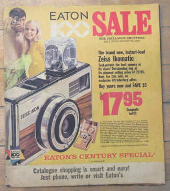 Eaton Sales for catalgoue shoppers, summer 1969