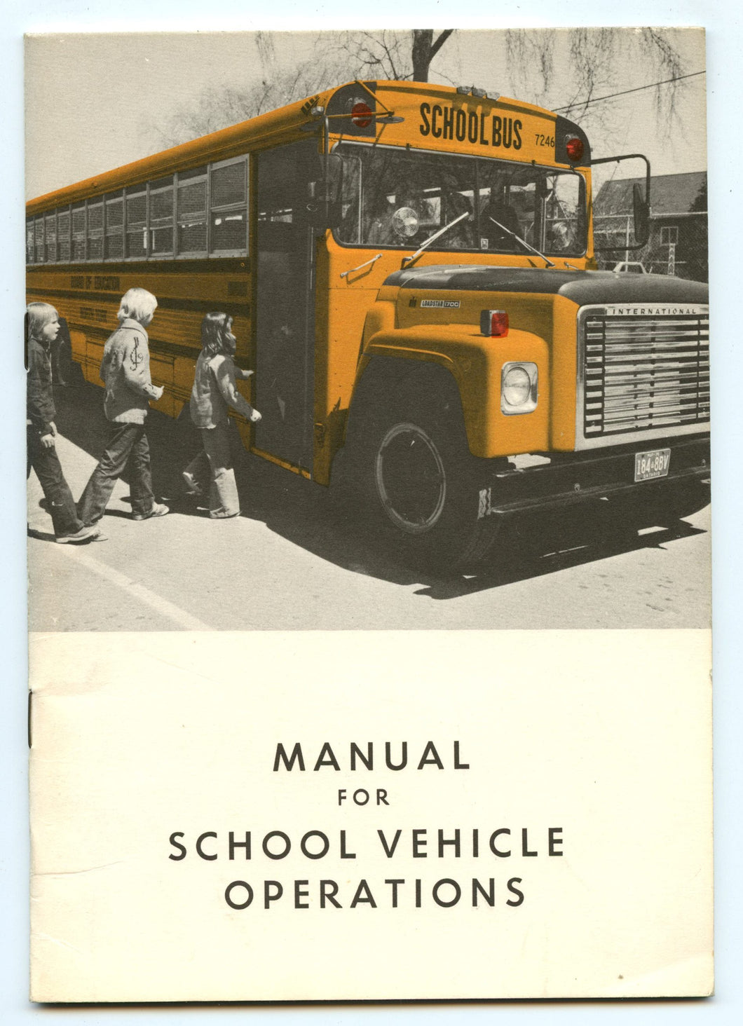 Manual For School Vehicle Operations