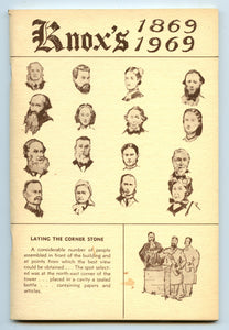 Knox's: For the Extension of the Redeemer's Kingdom. The Story of the Congregation of Knox's Presbyterian Church of Galt being led in worship and service by her Ministers 1844-1969