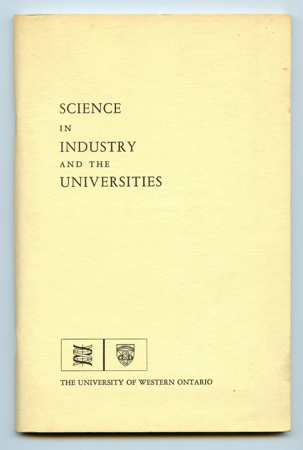 Science in Industry and the Universities