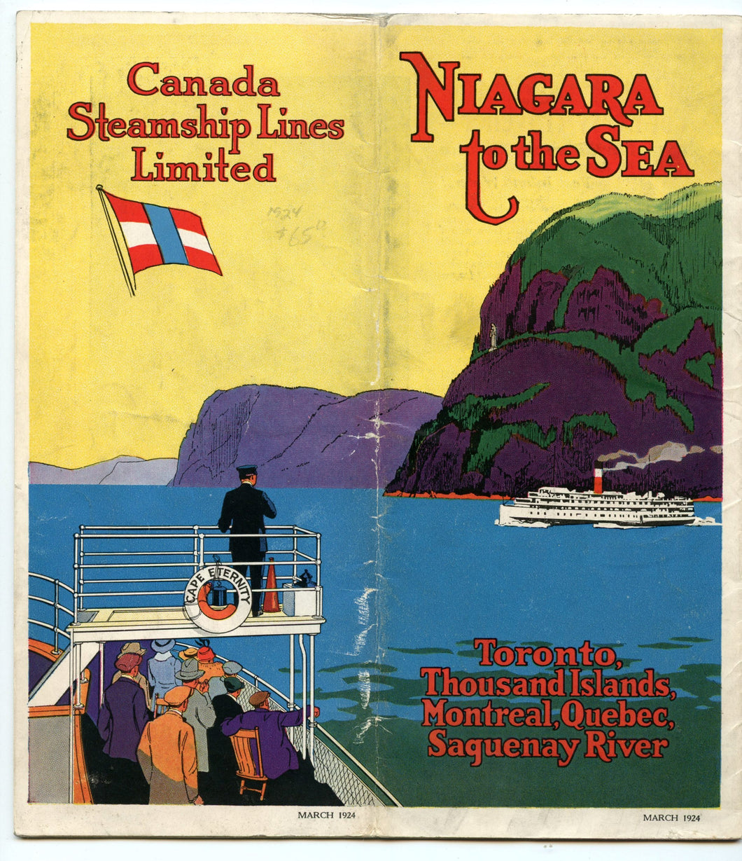 Canada Steamship Lines Niagara to the Sea flyer