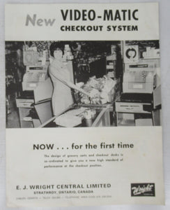 New Video-Matic Checkout System flyer