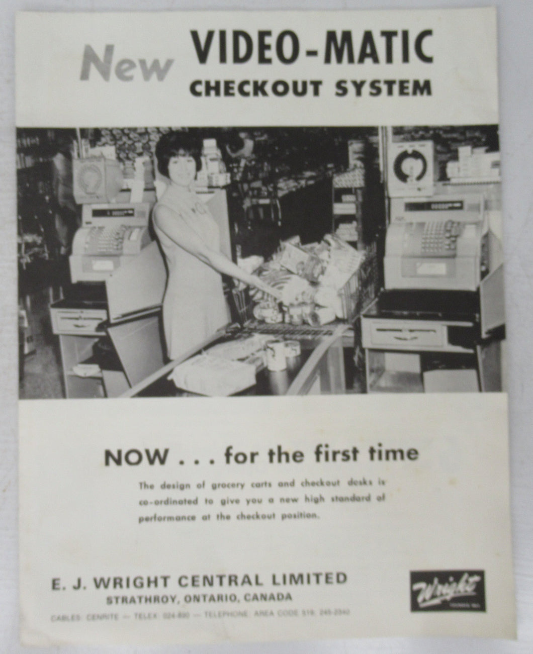 New Video-Matic Checkout System flyer