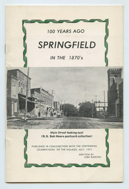 100 Years Ago: Springfield in the 1870's