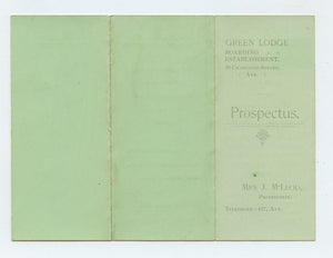 Green Lodge Boarding Establishment Prospectus, Ayr