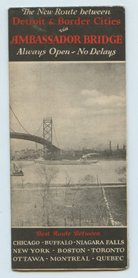 The New Route between Detroit & Border Cities via Ambassador Bridge