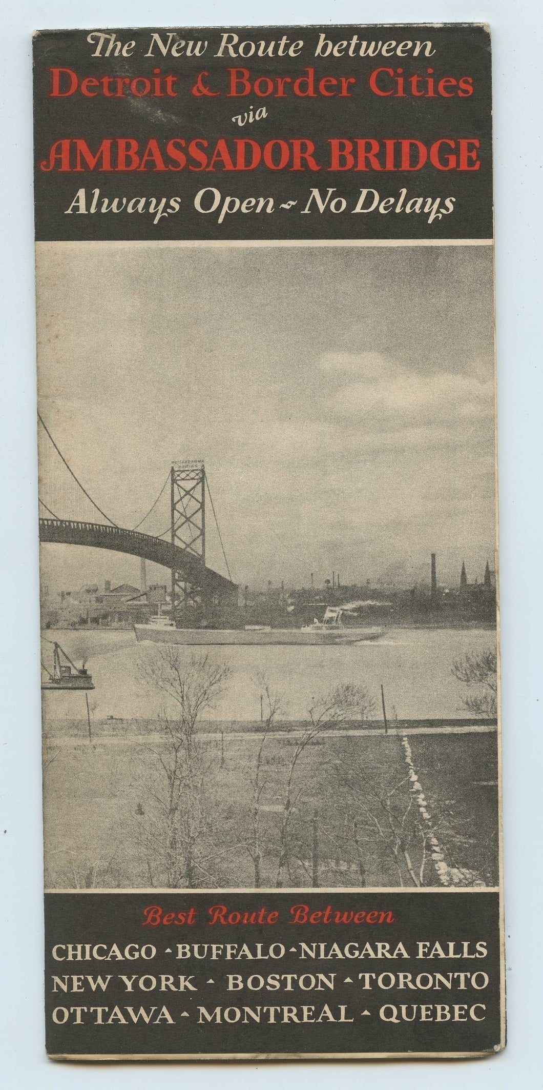 The New Route between Detroit & Border Cities via Ambassador Bridge