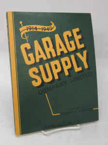 Garage Supply Co. Ltd. Wholesale Automotive Supples catalogue 1949