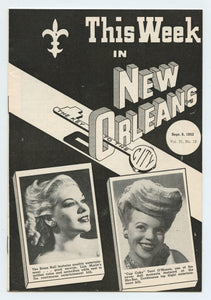This Week in New Orleans, Sept. 6, 1952