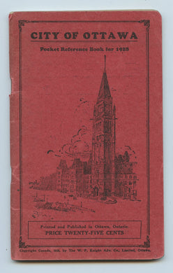 City of Ottawa Pocket Reference Book for 1928