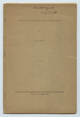 Political Nationalism and Confederation