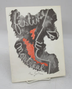 Monteal Music and Drama Festival programme, 1961