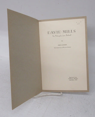 David Mills: The Philosopher from Bothwell