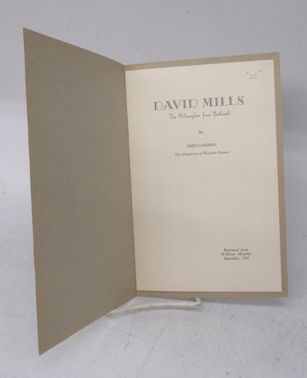 David Mills: The Philosopher from Bothwell