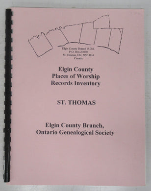 Elgin County Places of Worship Records Inventory, St. Thomas