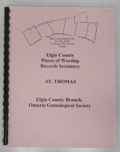 Elgin County Places of Worship Records Inventory, St. Thomas