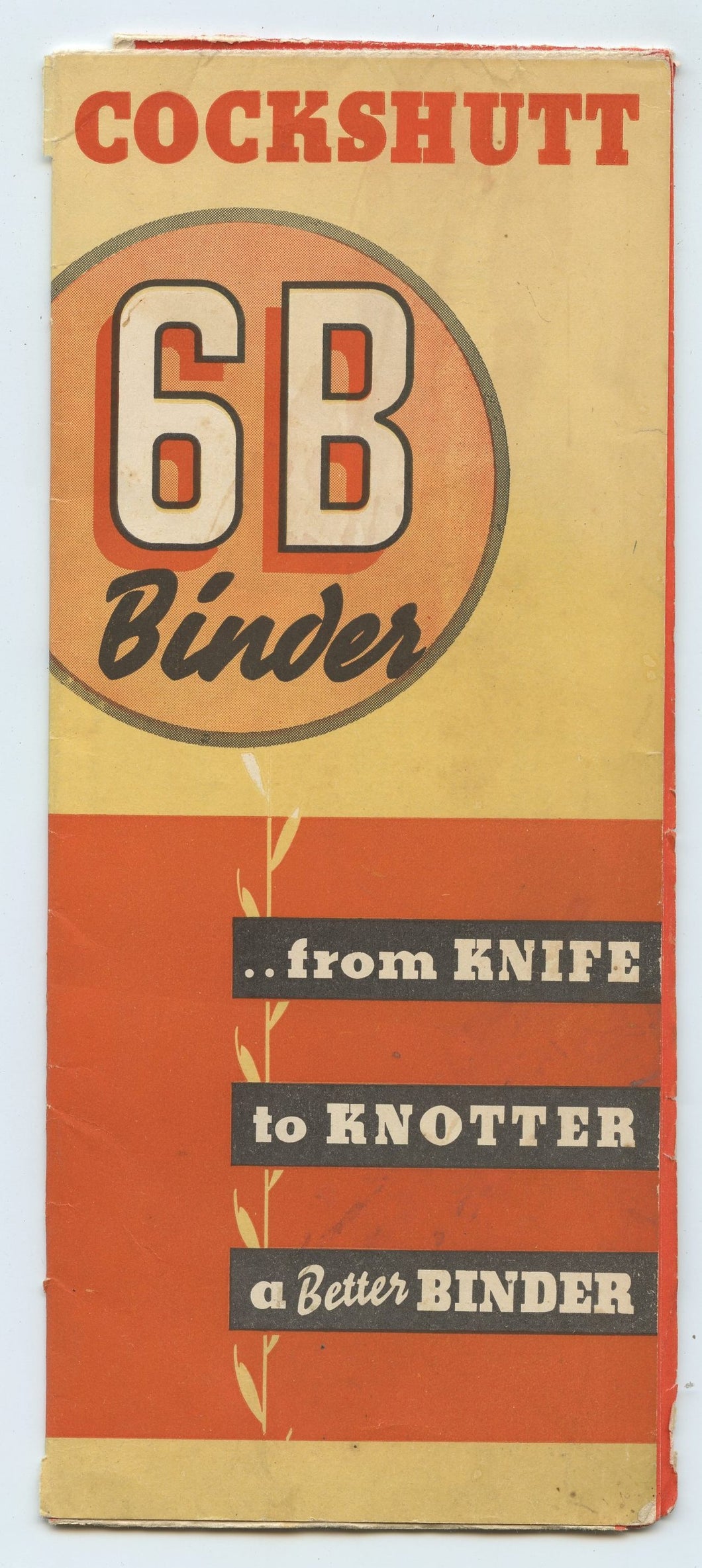 Cockshutt 6B Binder flyer