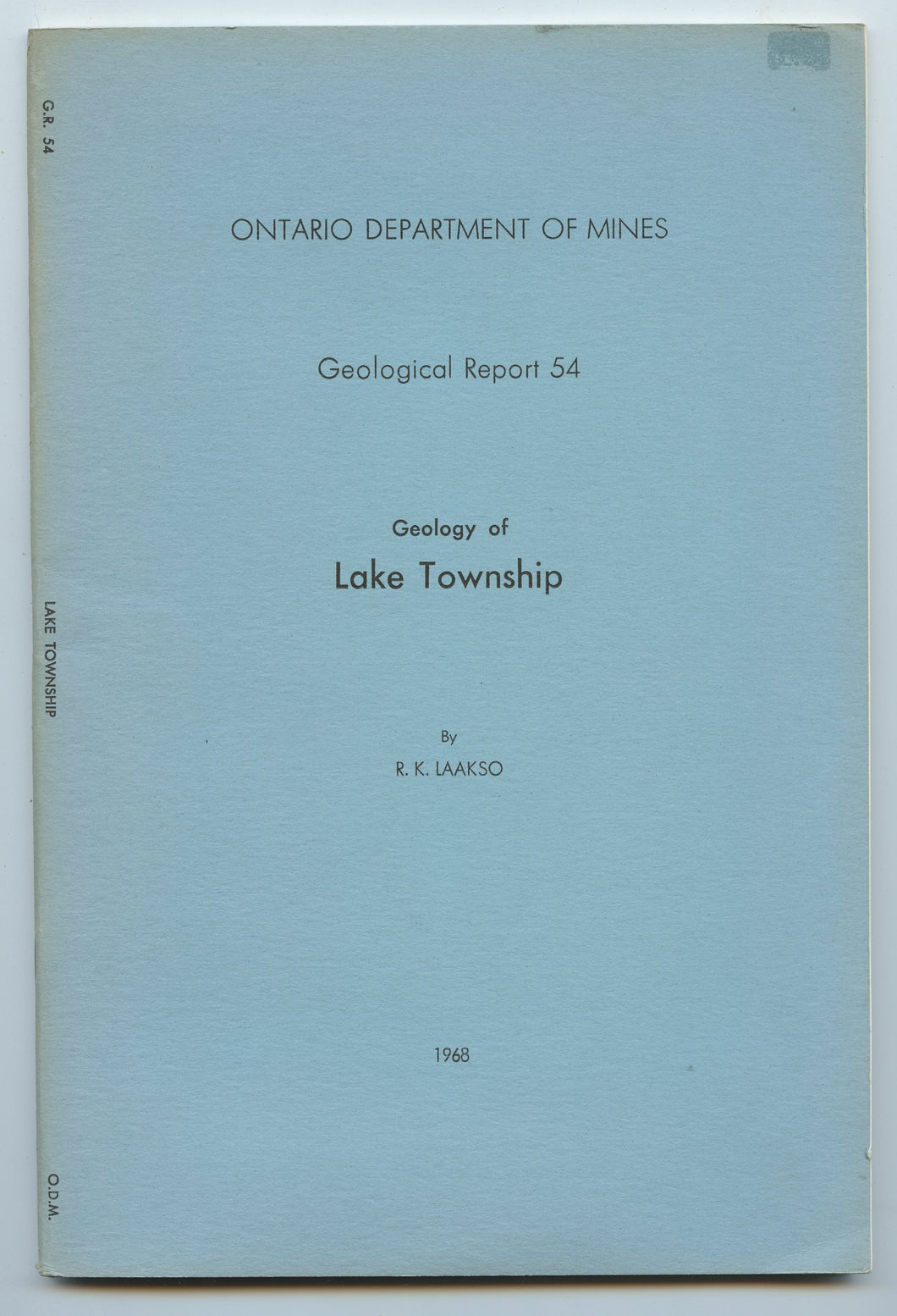 Geology of Lake Township, Hastings County