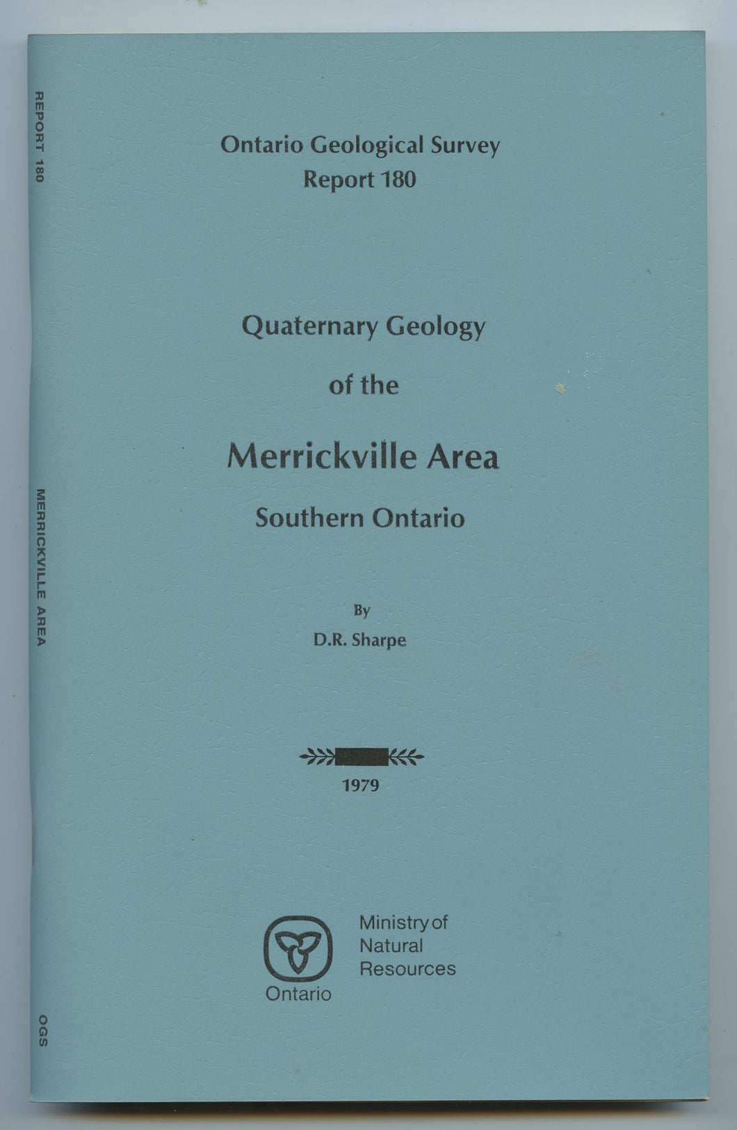 Quaternary Geology of the Merrickville Area, Southern Ontario