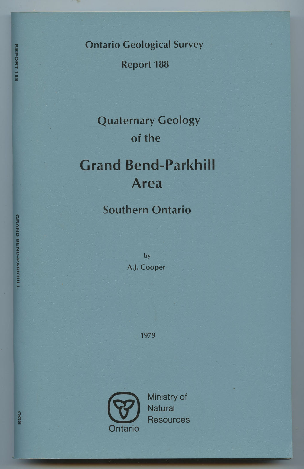 Quaternary Geology of the Grand Bend-Parkhill Area, Southern Ontario