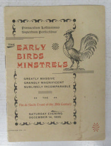 The Early Birds Minstrels program