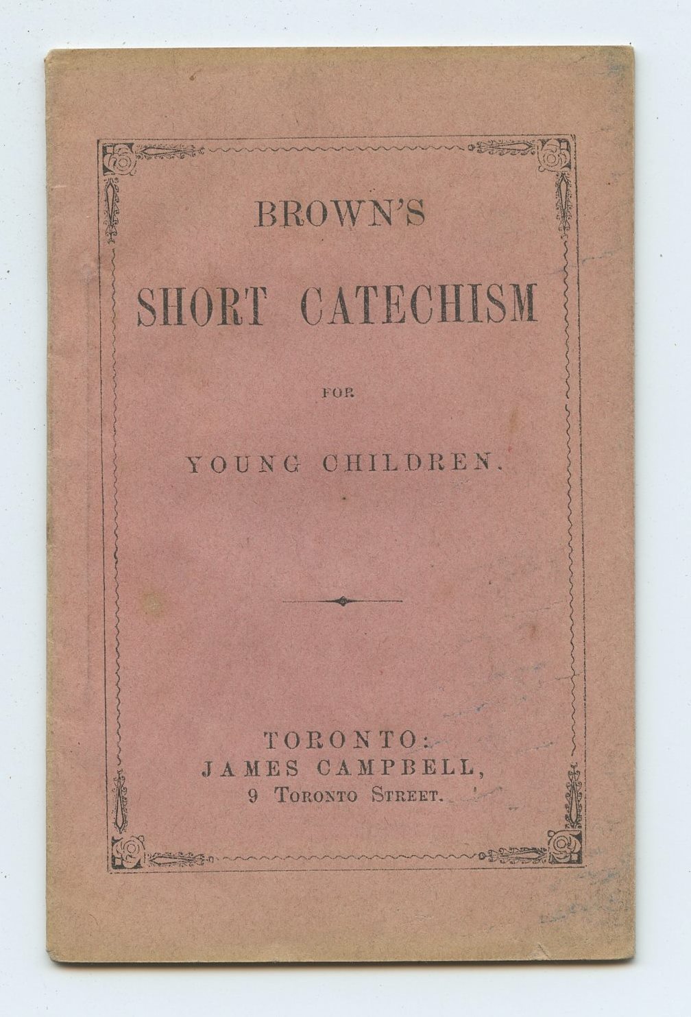 Brown's Short Catechism for Young Children