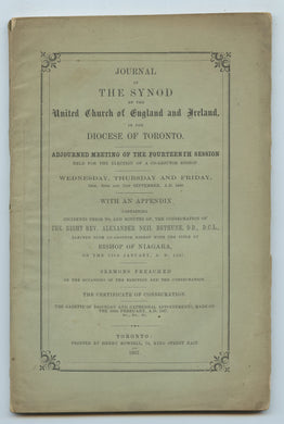 Journal of The Synod of the United Church of England & Ireland in the Diocese of Toronto.