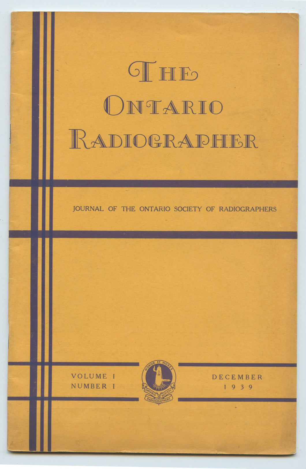 The Ontario Radiographer, December 1939
