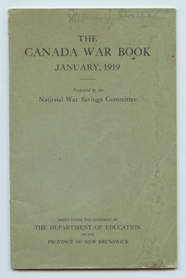 The Canadian War Book January, 1919