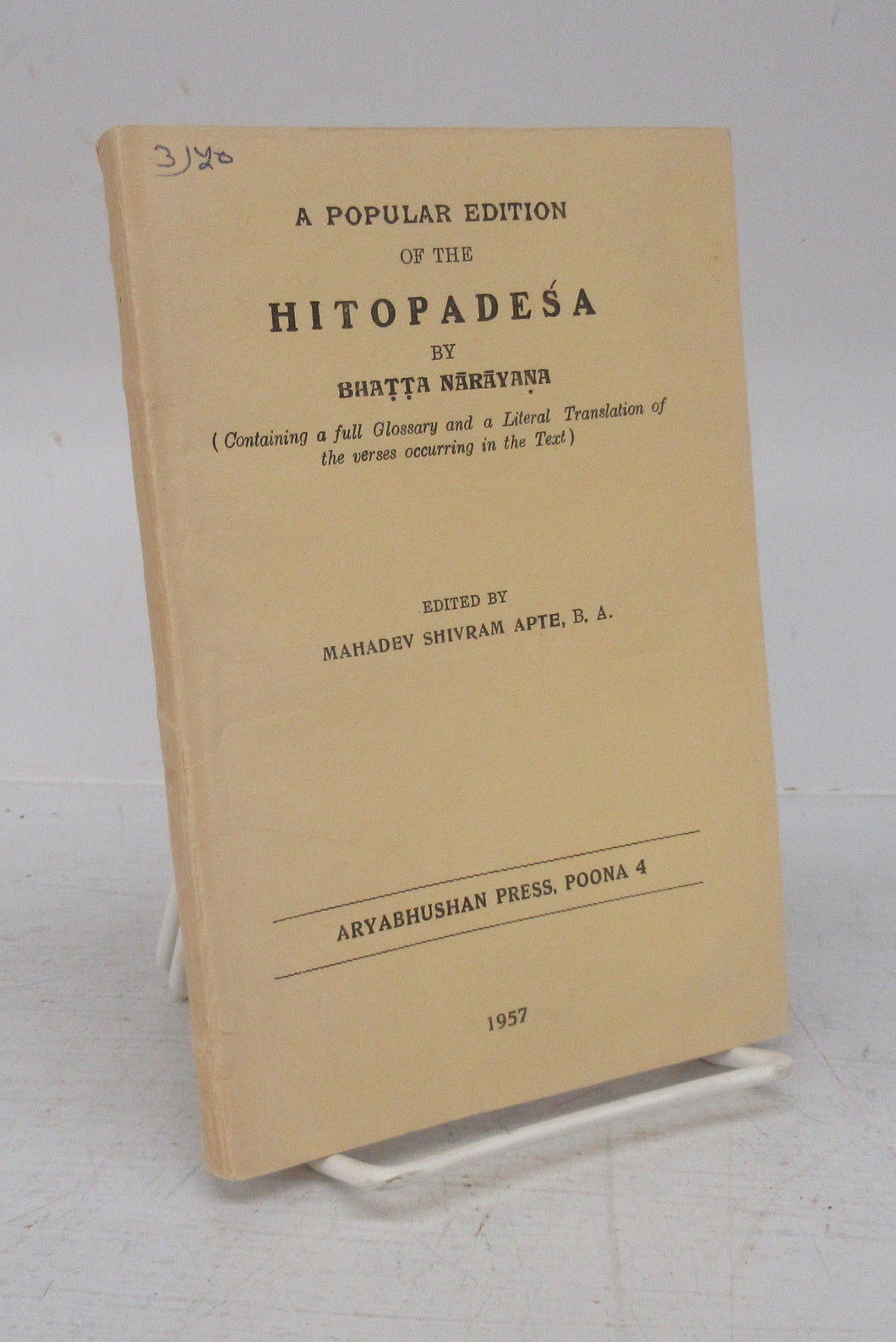 A Popular Edition of the Hitopadesa