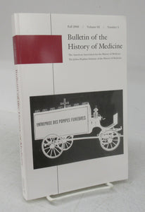 Bulletin of the History of Medicine Fall 2008