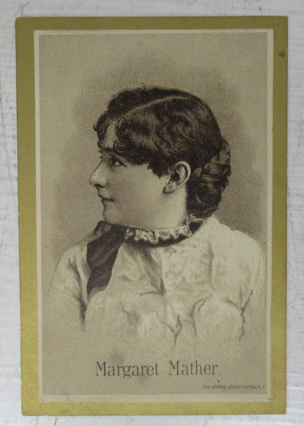 Portrait card of Margaret Mather
