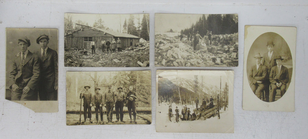 Photos of lumber camp, Queens County, New Brunswick