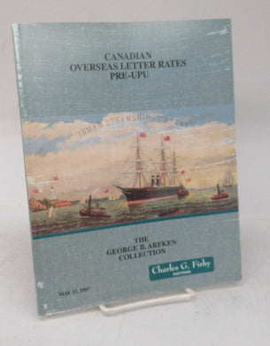 Canadian Overseas Letter Rates Pre-UPU