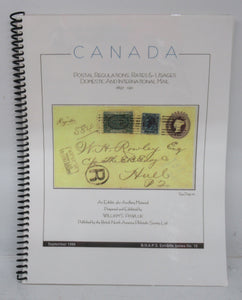 Canada: Postal Regulations, Rates & Usages. Domestic and International Mail 1897-1911