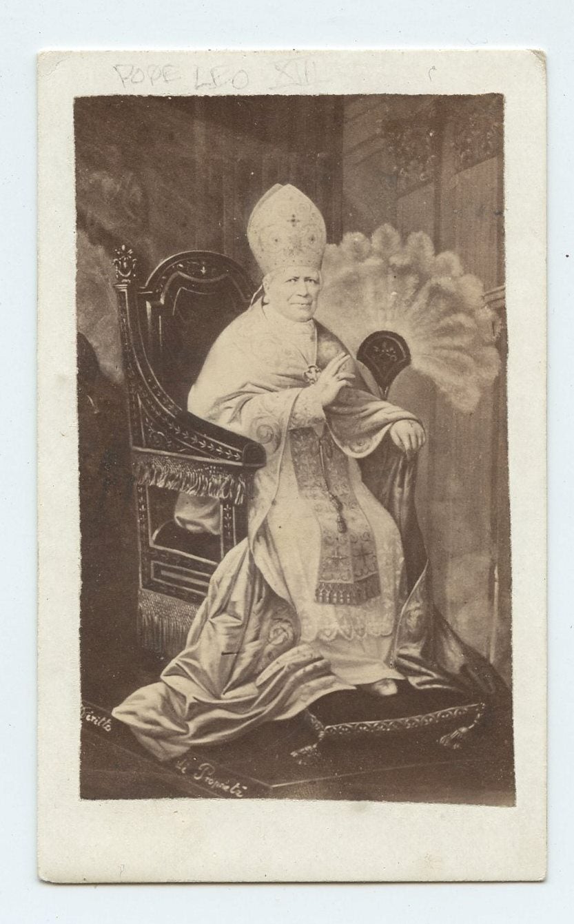 Carte de visite photo of Pope Pius IX