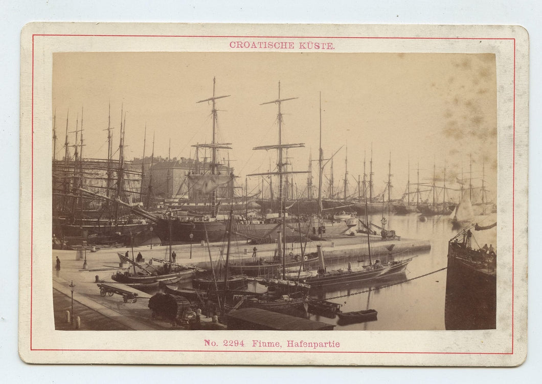 Photo of port of Fiume, Croatia