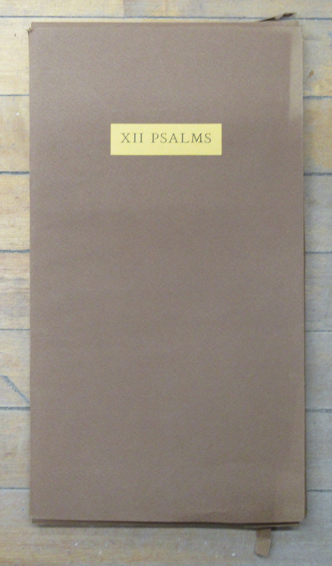 Twelve psalms printed in memory of Peter E. Sheehan