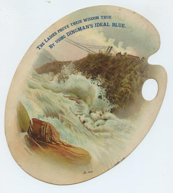 Dingman's Ideal Blue advertising card