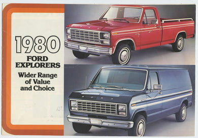 1980 Ford explorers: Wider Range of Value and Choice (flyer)