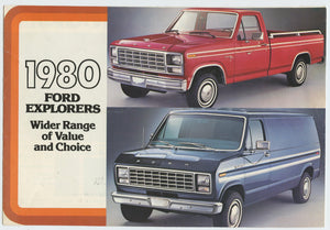 1980 Ford explorers: Wider Range of Value and Choice (flyer)